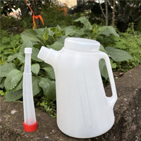 塑料机油壶机油加油壶注油器汽修手动加机油带刻度漏斗油壶带加油