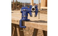 Rotating Clamp-on Bench Vise Anti-Slip Grip Hand Tool Steel Gripping Surfaces