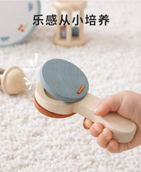 儿童手拍铃鼓0-2岁婴幼儿奥尔夫玩具打击乐器宝宝安抚摇铃套装
