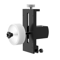 Adjustable LP Cleaning Bracket with Star Knob Simple Vinyl Album Cleaning Stand Easy to Use LP Album Bracket Anodized Silver for Home Studios