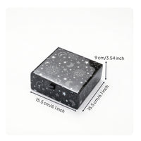 Glass Lid Jewelry Box Celestial Jewelry Box with Lid Elegant for Dresser, Bedroom