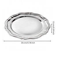 Stainless Steel Tray Food Grade Tableware Rust Resistant Household Decor