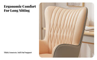 Armless Upholstered wheeled Chair Ergonomic spine support Support rotate Seat for Students