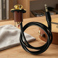 Wired Tailpin Cable Assembly Insulated Endpin Jack Connector Flexible Guitar Endpin Jack Metal