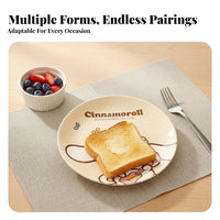 Cartoon Tableware Set, Cream design, Cute Kitty, My Tune, Cinnamoroll, Ceramic