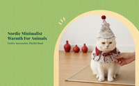 Pet Bonding Scarf, Candy Hat, Comfortable for Small Pets
