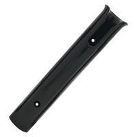 Black Two-Hole Detachable Fishing Rod Tube ABS Plastic Marine Rod Holder for Boats and Yachts