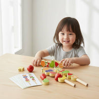 Bead Sequencing Toy Multifunctional Lacing Toy with Cards Matching Beads with Sticks for Classrooms, Homeschool