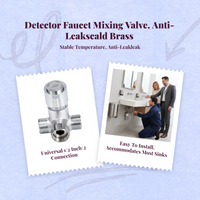 Touchless Bathroom Sink Faucet, Automatic detector Mixing Valve, Temperature Control Brass Accessory