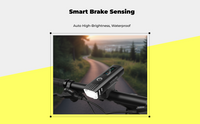 USB Rechargeable Smart Brake Sensing Bike Tail Light