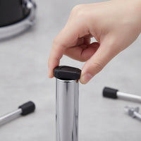 Slip-Resistant Drum Stand Rubber Feet Stable Drum Stand Foot Robust Rubber Feet Shock-Absorbing for Drummers, Percussionists, Live Stage, Recording Studios, Rehearsal Rooms