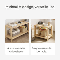 Solid Wood Storage Shelf, Nordic Organizer, Bedside Table