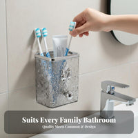 Adhesive Storage Caddy Drainage Design Wall-Mounted Utility Cup Easy to Clean