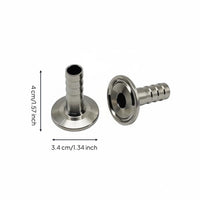 Three-Bolt Flange Adapter Hose Barb Adapter Three-Bolt Flange Easy to Install Industrial Hardware