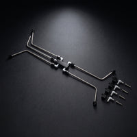 Black Anodized Steam Vent Kit Slim Coolant Crossover Kit Corrosion-Resistant Coolant Crossover with Manifold Block Rigid for Engine-Bay Plumbing
