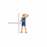1:64 Scale Police Figure Realistic Detail Miniature Cop Figurine Figurine Hand-Finished 1:64 Scale Figure for Collectors, Hobbyists