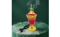 Plug-in Electric Incense Burner Ornate Ceramic Incense Burner Glossy No Open Flame for, Meditation