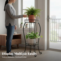 Wrought Iron Plant Rack Elegant Lines Wrought Iron Plant Stand Nordic Design
