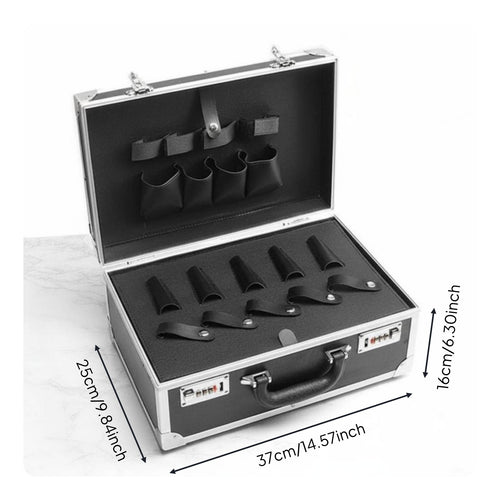 Aluminum Hairstyling Tool Case Large Capacity Professional Storage for Barbers