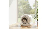 App Control Fully Enclosed Automatic Litter Box Anti-Leakage Smart Cat Litter Box for Home, Apartments