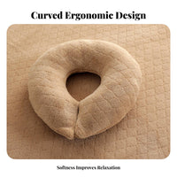 Comfortable & Soft U-Shaped Face Pillow Ergonomic Design Massage Table Headrest Pad Breathable Material for Estheticians, Medical Facility