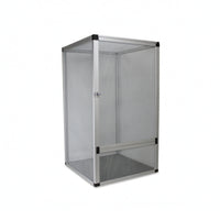 Reptile Enclosure with Mesh Panels Ventilated Mesh Terrarium Front-Opening