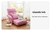 Adjustable Backrest Lounger Comfortable Supportrestsrests Adjustable Padded Lounger Multi-Functional Space-Saving