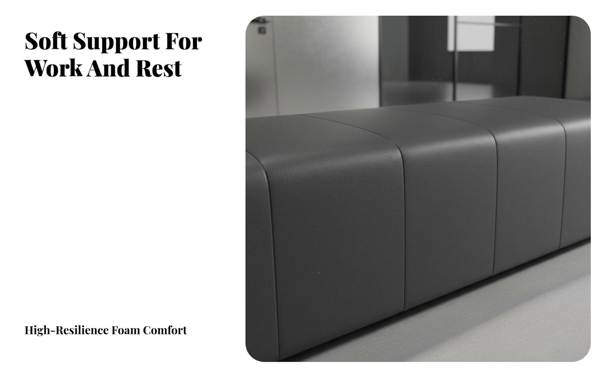 Minimalist design Modern configurable Sofa Set Comfortable Cushioning Reception Couch High-Resilience Foam Lounge Seating Sturdy Frame for Office Managers, Interior Designers, Apartment Dwellers, Waiting Room, Home Theater, Bedroom