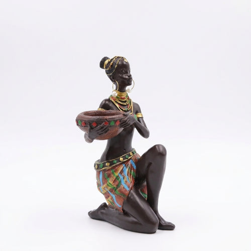 Resin Candle Holder Sculpture, European Style