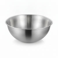 Mixing Bowl with Measurement Markings Rolled Rim Prep Bowls Metal