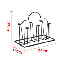 Water Cup Rack Decorative Design Countertop Cup Organizer Space-Saving