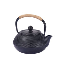 Teapot with Wrapped Handle Textured Hammered Teapot Rustic for Tabletop Serving