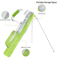 Golf Stand Bag with Double Compartments, Plastic, for Golf Training