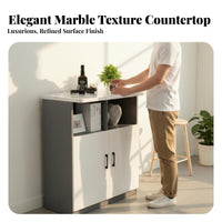 Bar Table with Storage Multifunctional Entryway Partition Cabinet Multi-Functional Entryway Storage Cabinet for Homeowners, Families, Hallway, Bedroom