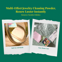 Cleans gold, silver, prevents tarnish