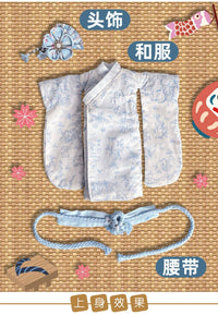 6分bjd娃衣六分日式和服大力力胖六小六衣服30cm鬼妈妈玩偶娃衣