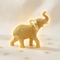 Beaded Elephant Statue Good Luck Home Decor Protection for Desktop