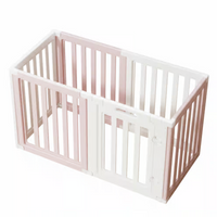 Expandable dog playpen, easy setup
