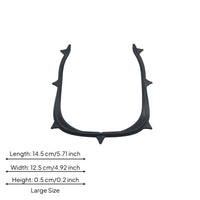 Oral Barrier Frame Black Curved Arch Frame Polished Surface