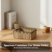 Clear storage container with Handles Easy to Clean Organizer container adaptable for Dorm Room