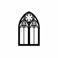 Gothic Window Mirror Lightweight Fake Window Mirror Sticker 3D Effect