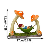 Gnome Figurine with Sling Whimsical Gnome in Sling Cute for Gardeners