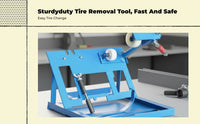 Steel tire changer lever for motorcycles