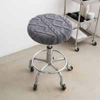 Round Stool Cover Thickened Stool Seat Cover Soft & Comfortable Elastic Round Seat Protector for Salon, Restaurant, Hotel