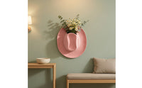 Hat Shaped Vase Embossed Decor Sculptural for Living Room