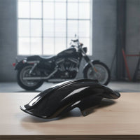 Glossy Motorcycle Rear Mudguard Retro Rear Motorcycle Mudguard Short Curved