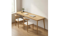 Long Rectangular Desk Modern Design Wood Writing Desk Wide Tabletop Long Study Table
