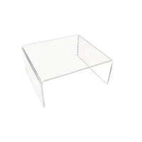 Clear Acrylic Stand Organizer, Freestanding Riser for Perfume Storage, Tiered Display for Holder, Desktop