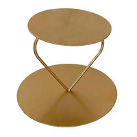 Cake Stand with Heart Frame Reusable Two-Tier Dessert Display Stand Elegant