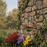 Heart Shaped Bird Feeder Weather-Resistant Hanging Flower Bird Feeder for Yard